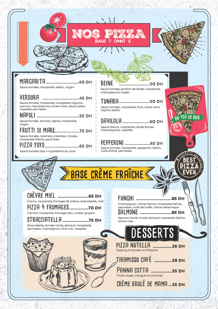 Menu Little Napoli